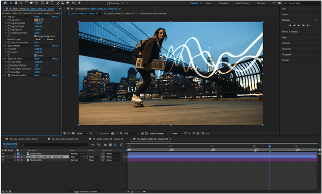Giao diện phần mềm Adobe After Effect 2021