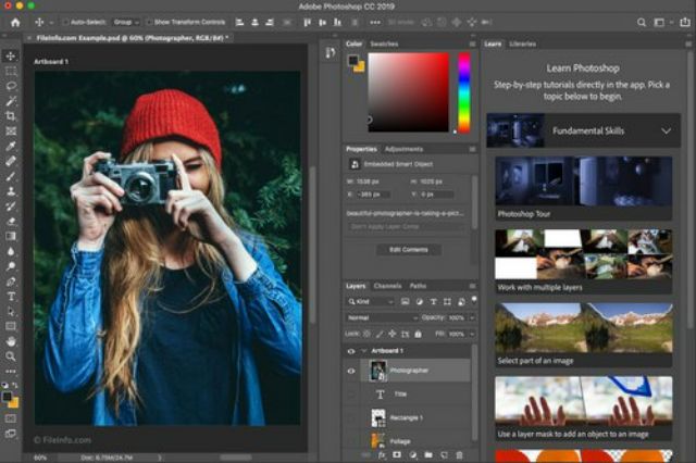 Những tính năng nổi bật của Adobe Photoshop CC 2019