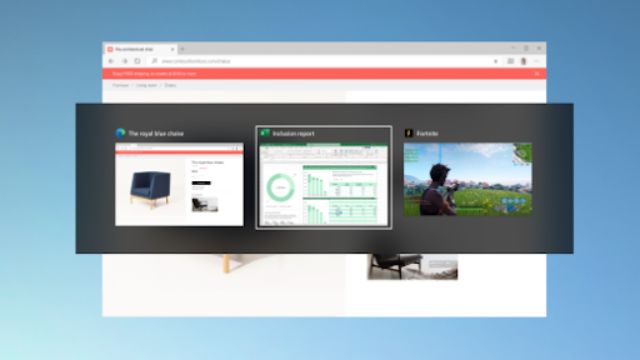 Chuyển nhanh giữa các trang web đang mở bằng