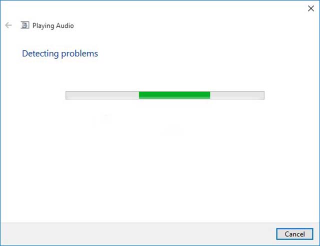 Sau khi kết nối bằng windows audio troubbleshooter