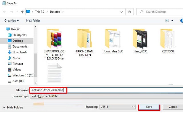 Active Office 2016 cmd tựu động