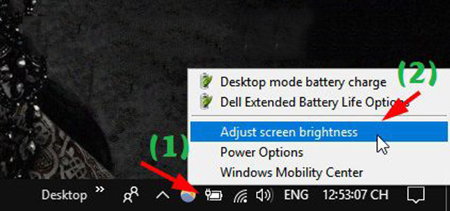 Chỉnh độ sáng màn hình bằng adjust screen
