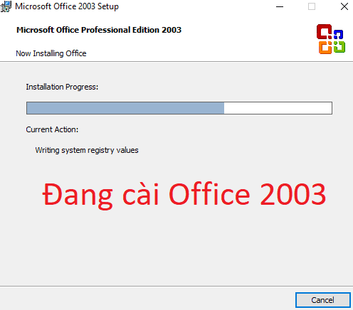 Hướng dẫn cài đặt Office 2003 