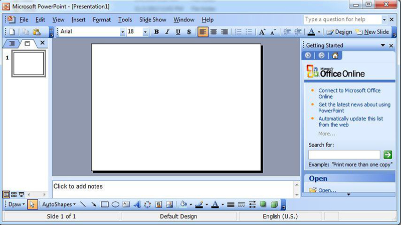 Office 2003 có giao diện đơn giản, cung cấp tính năng cơ bản nhất cho người dùng