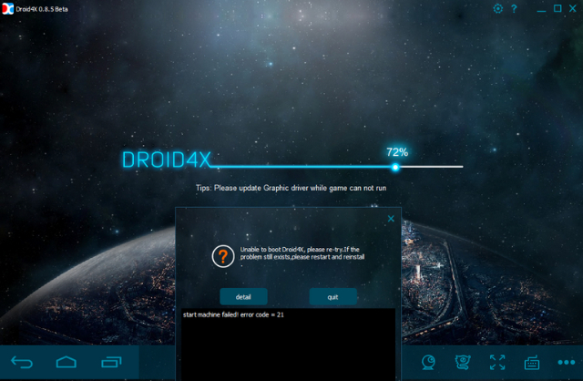 Giao diện loading của phần mềm dừng lại