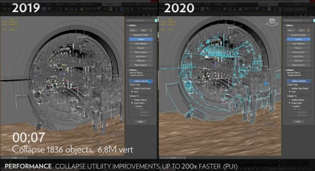 Năng suất thiết kế của 3D MAX 2020 nhanh 15 lần so với 3D MAX 2019