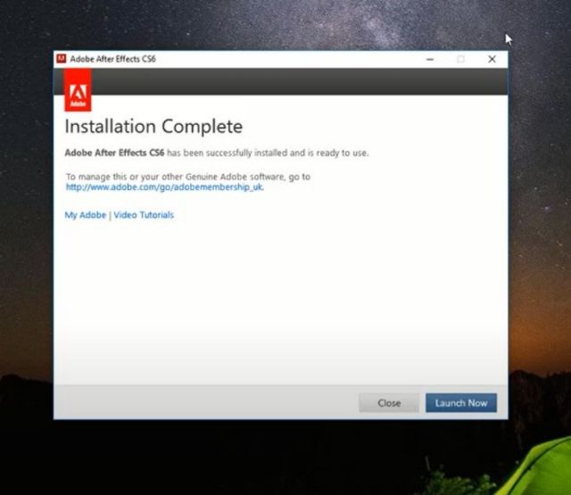 Cài đặt Adobe After Effects bản CS6 cần thực hiện chính xác để sử dụng mượt mà