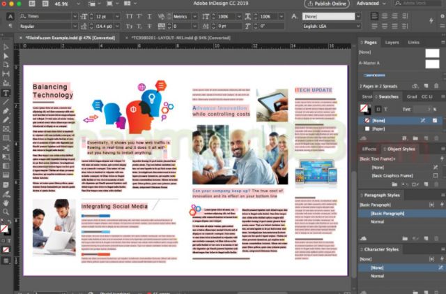 Adobe Indesign CC bản 2020 là phần mềm thiết kế, chỉnh sửa ấn phẩm, sách, báo